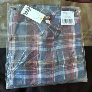 Tea Collection Kids Size 7 Flannel Button Shirt